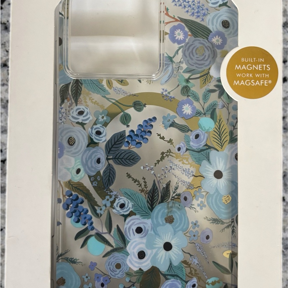 New Rifle Paper iPhone 15 Max Pro Floral Phone Case with Built-in Magnet
